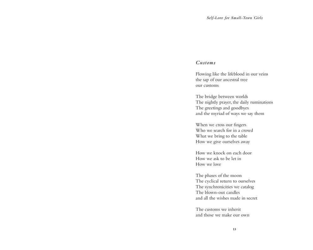 Self-Love for Small-Town Girls by Lang Leav: Paperback; 208 pages / English