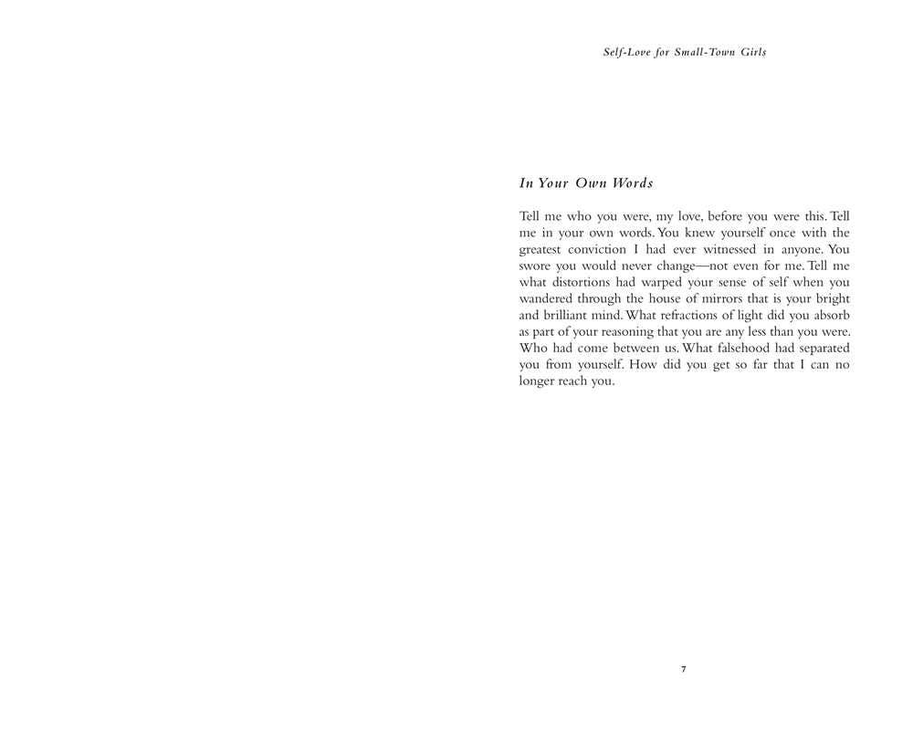 Self-Love for Small-Town Girls by Lang Leav: Paperback; 208 pages / English