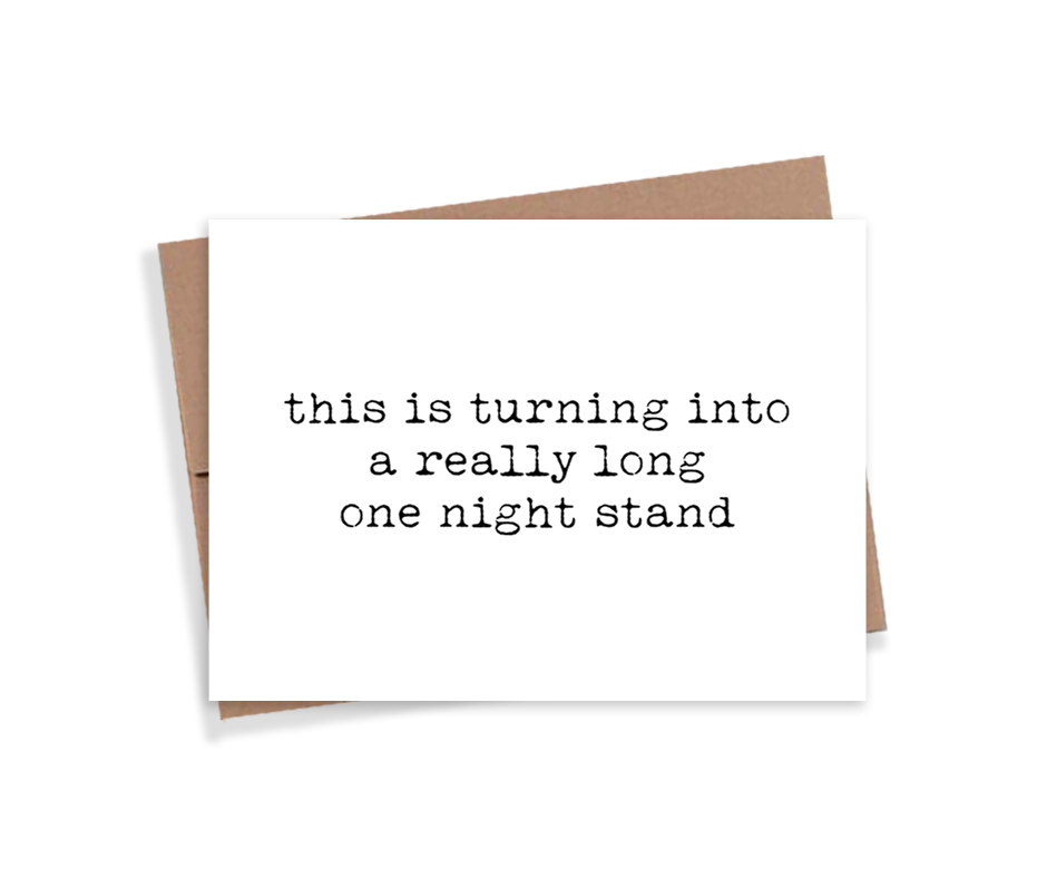 One Night Stand Card
