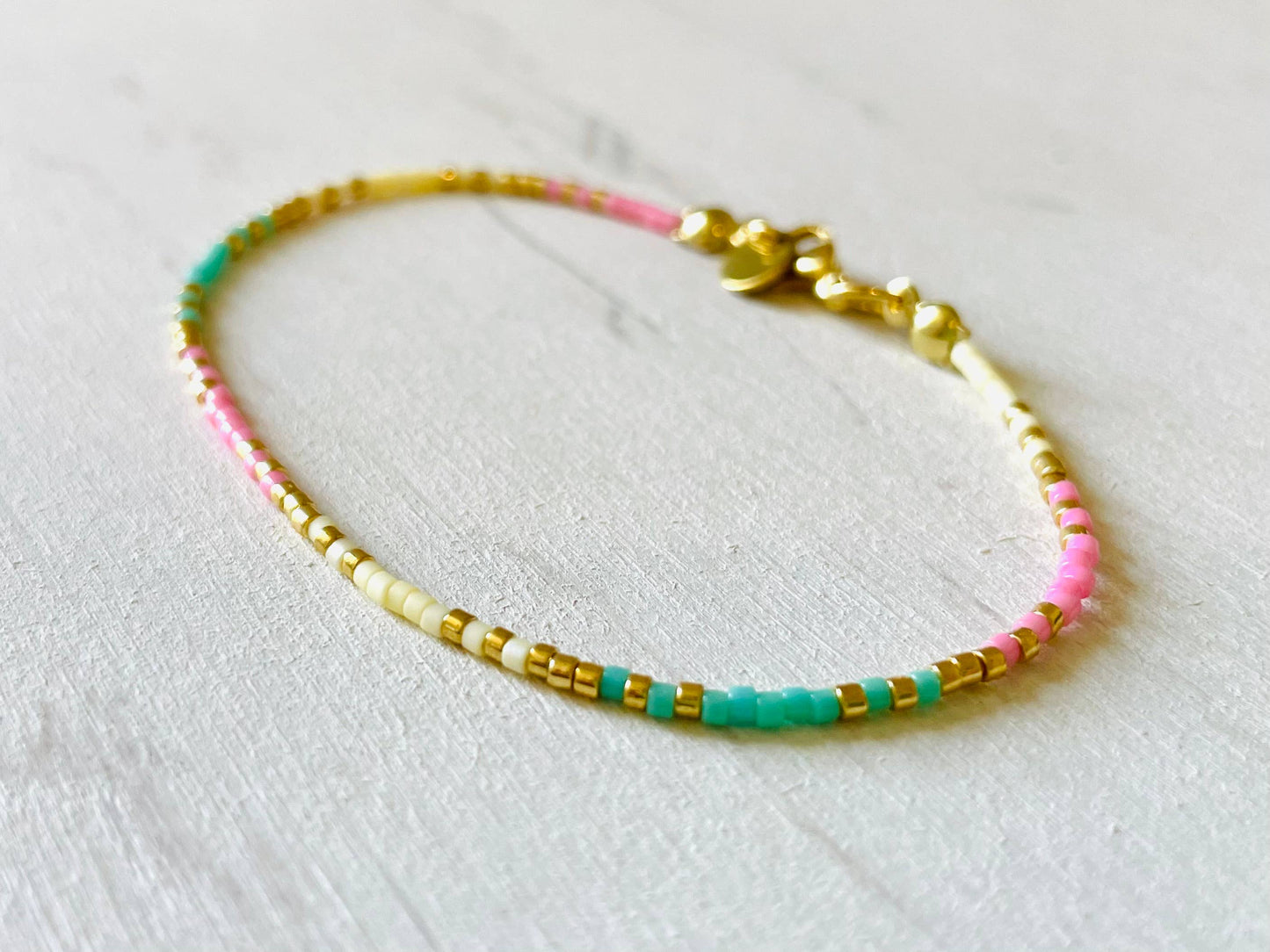 Stainless steel women's bracelets, bead bracelets N015