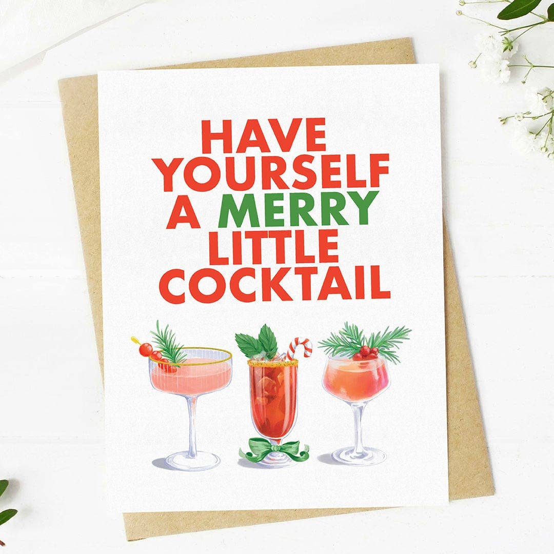"Have Yourself A Merry Little Cocktail" Christmas Card