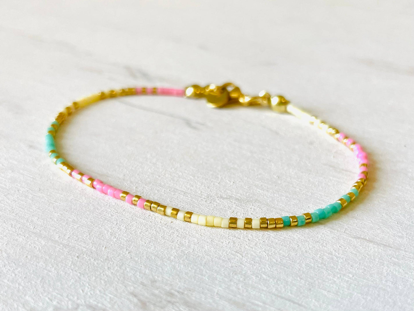 Stainless steel women's bracelets, bead bracelets N015