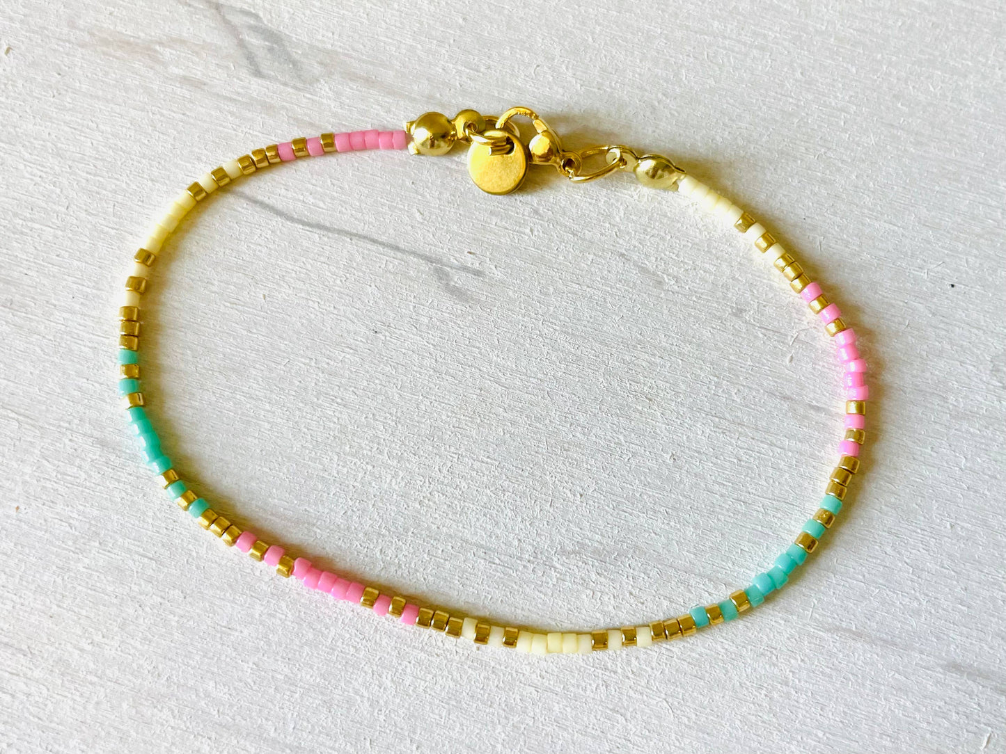 Stainless steel women's bracelets, bead bracelets N015