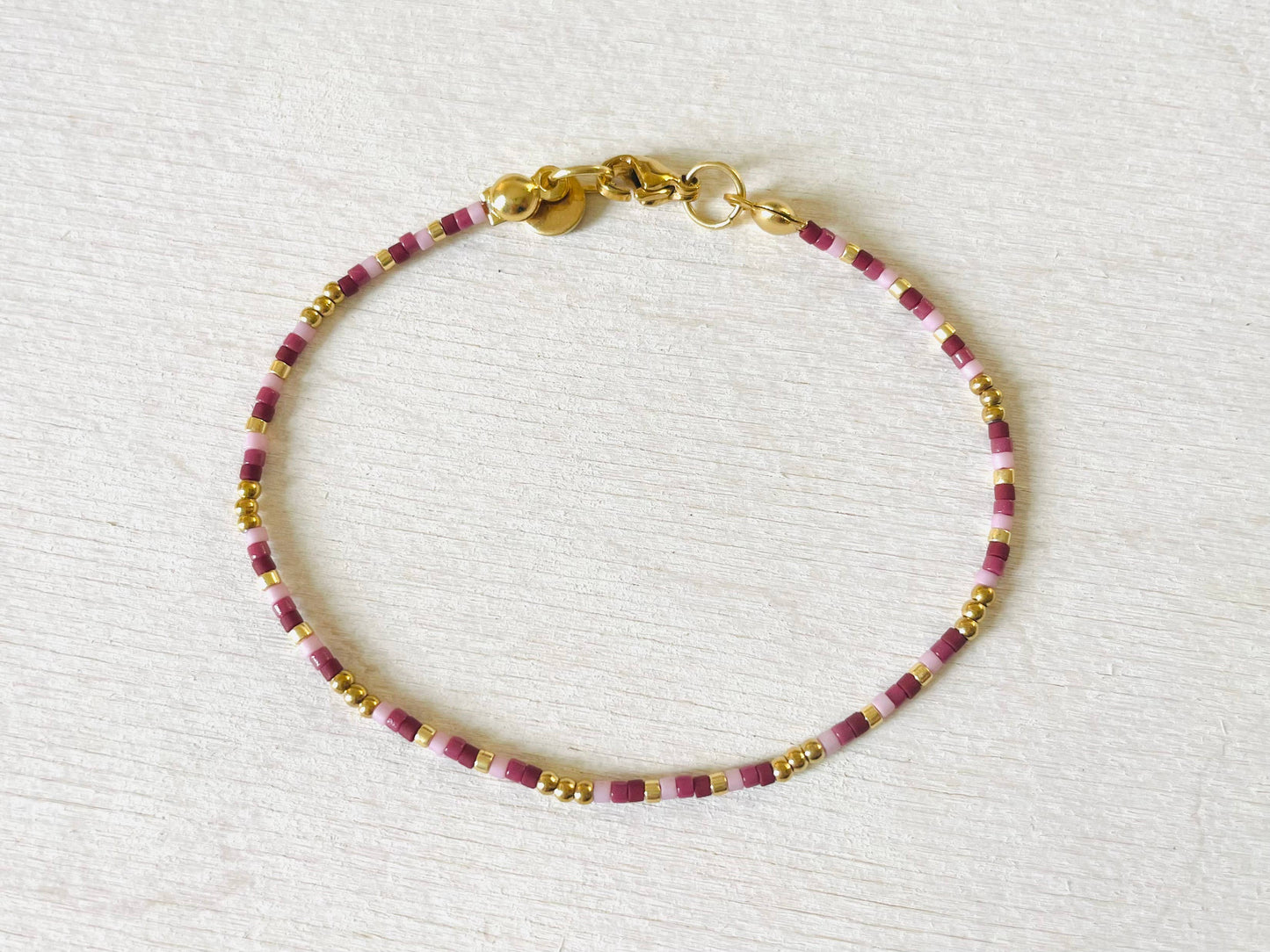 Stainless steel women's bracelets, bead bracelets N022